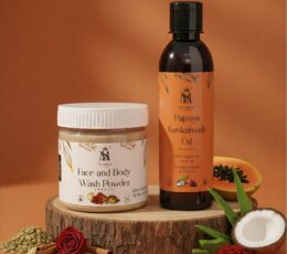 Face Body Wash Powder + Combo Papaya Skin oil 200ML