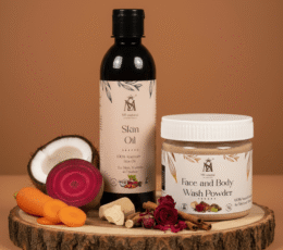 Skin Oil+ Face Body Wash Powder Combo